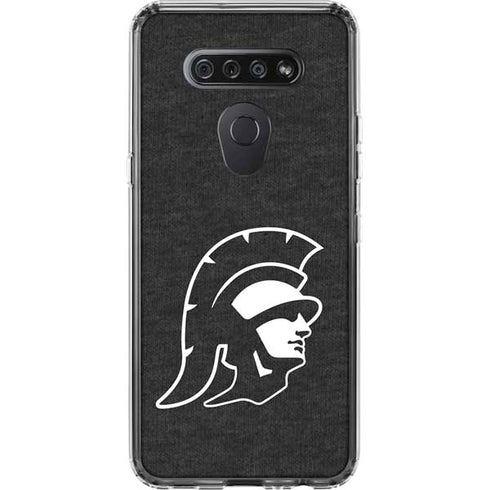 University of Southern California USC White Trojan Mascot LG K51/Q51 Clear Case