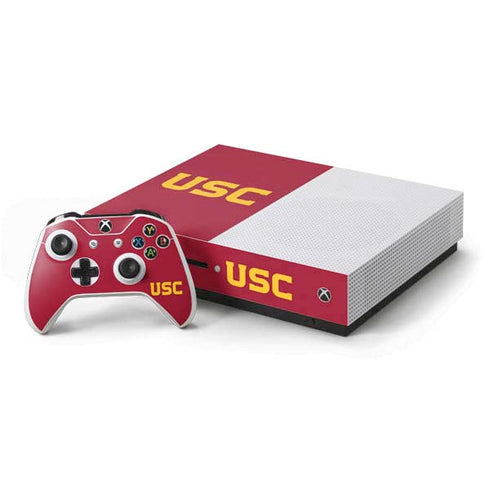 University of Southern California USC Xbox One S Console and Controller Bundle Skin