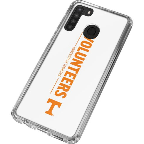 University of Tennessee-Knoxville Volunteers Text Galaxy A21 Clear Case