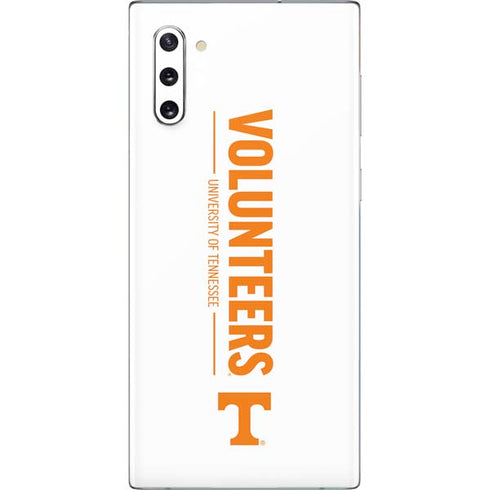 University of Tennessee-Knoxville Volunteers Text Galaxy Note 10 Skin