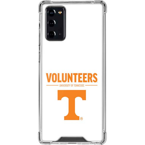 University of Tennessee-Knoxville Volunteers Text Galaxy Note20 5G Clear Case