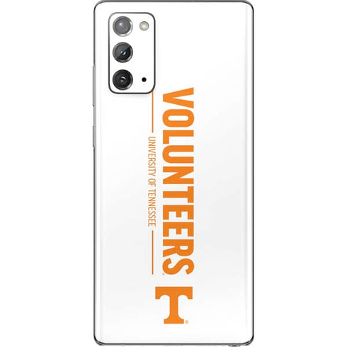 University of Tennessee-Knoxville Volunteers Text Galaxy Note20 5G Skin