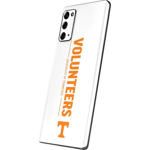 University of Tennessee-Knoxville Volunteers Text Galaxy Note20 5G Skin