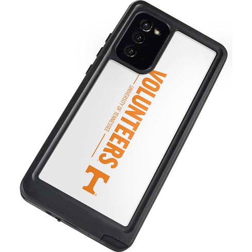 University of Tennessee-Knoxville Volunteers Text Galaxy Note20 5G Waterproof Case