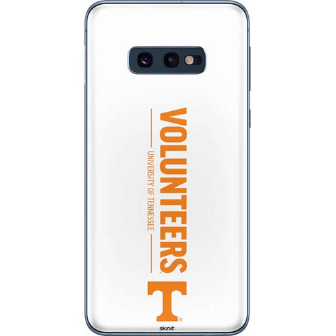 University of Tennessee-Knoxville Volunteers Text Galaxy S10e Skin