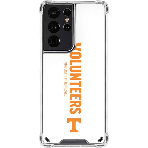 University of Tennessee-Knoxville Volunteers Text Galaxy S21 Ultra 5G Clear Case