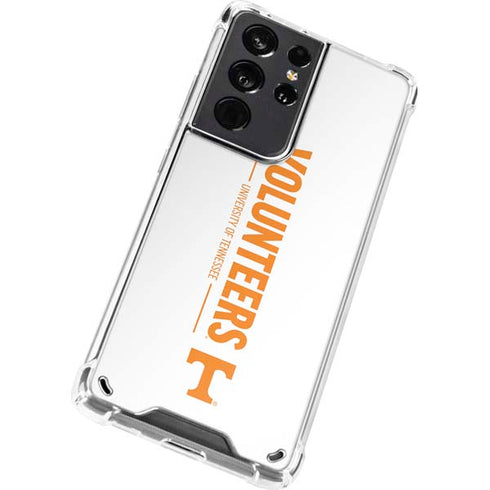 University of Tennessee-Knoxville Volunteers Text Galaxy S21 Ultra 5G Clear Case