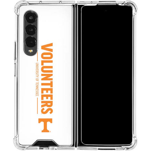 University of Tennessee-Knoxville Volunteers Text Galaxy Z Fold4 5G Clear Case