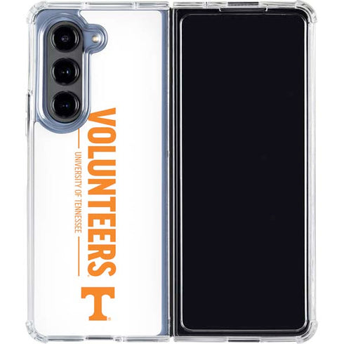 University of Tennessee-Knoxville Volunteers Text Galaxy Z Fold5 5G Clear Case