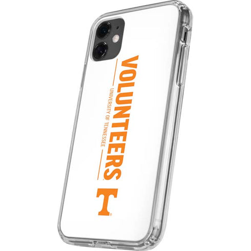 University of Tennessee-Knoxville Volunteers Text iPhone 11 Clear Case