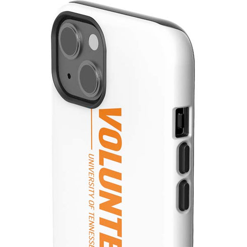 University of Tennessee-Knoxville Volunteers Text iPhone 15 Plus Impact Case