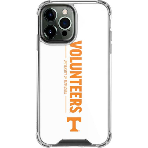 University of Tennessee-Knoxville Volunteers Text iPhone 14 Pro Max Clear Case