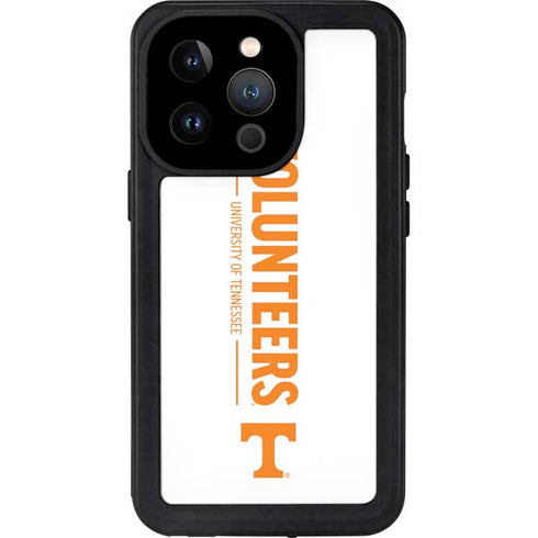 University of Tennessee-Knoxville Volunteers Text iPhone 14 Pro Waterproof Case