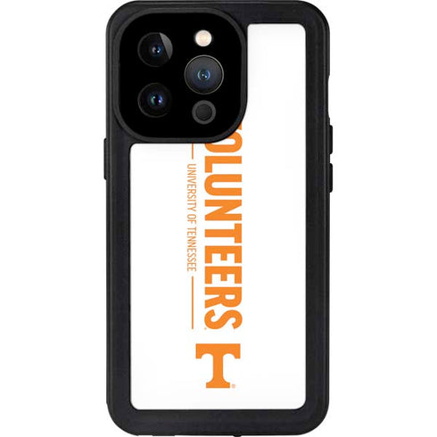 University of Tennessee-Knoxville Volunteers Text iPhone 15 Pro Waterproof Case
