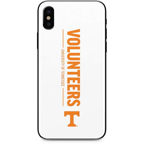 University of Tennessee-Knoxville Volunteers Text iPhone X Skin