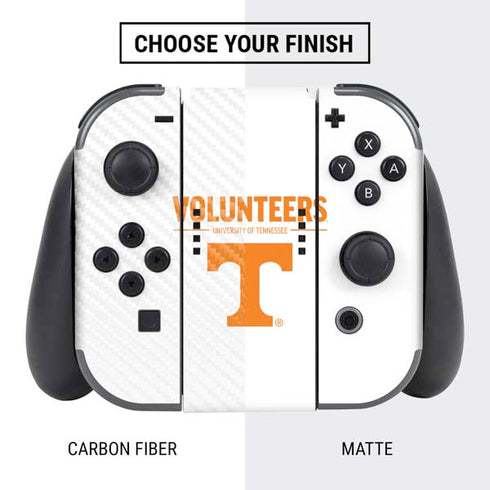 University of Tennessee-Knoxville Volunteers Text Nintendo Switch Bundle Skin