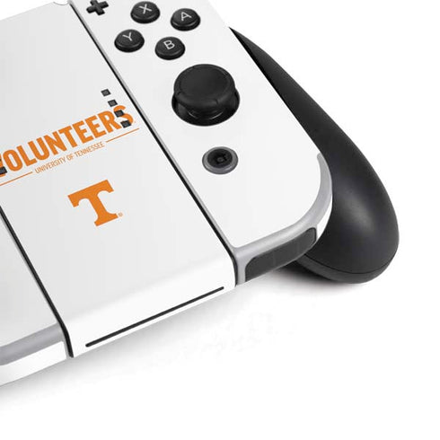 University of Tennessee-Knoxville Volunteers Text Nintendo Switch OLED (2021) Skin
