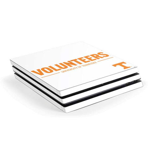 University of Tennessee-Knoxville Volunteers Text PS4 Pro Console Skin