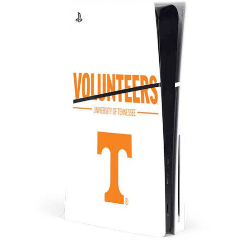 University of Tennessee-Knoxville Volunteers Text PS5 Slim Disk Console Skin