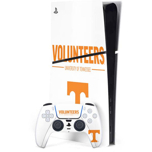 University of Tennessee-Knoxville Volunteers Text PS5 Slim Digital Edition Bundle Skin