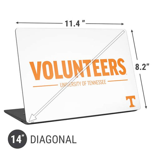 University of Tennessee-Knoxville Volunteers Text Universal Laptop 14in (11.4 x 8.2in) Skin