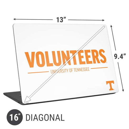 University of Tennessee-Knoxville Volunteers Text Universal Laptop 16in (13 x 9.4in) Skin
