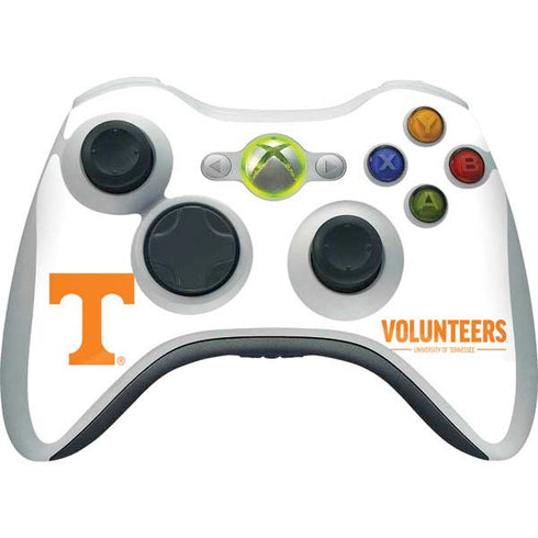 University of Tennessee-Knoxville Volunteers Text Xbox 360 Wireless Controller Skin