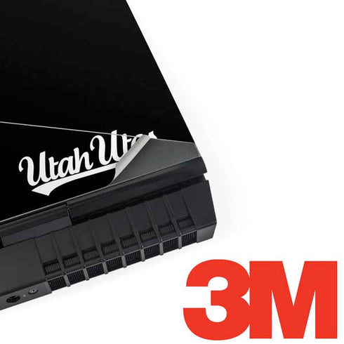 University of Utah Circle and Feather on Black Dell Alienware Skin