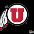 University of Utah Circle and Feather on Black Dell Alienware Skin
