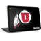 University of Utah Circle and Feather on Black HP Chromebook Skin