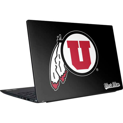 Utah Circle and Feather on Black Dell Vostro 15 5590 Skin