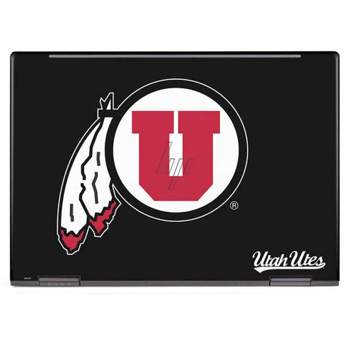 Utah Circle and Feather on Black Envy x360 13z (2018) Skin