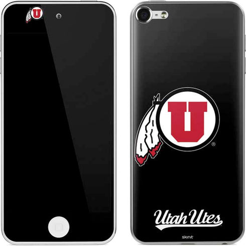 Utah Circle and Feather on Black iPod Touch (6th Gen 2015) Skin
