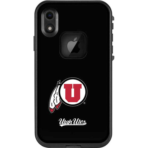 Utah Circle and Feather on Black LifeProof Fre iPhone XR Skin