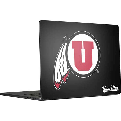 Utah Circle and Feather on Black MacBook Air 15 in (2023) Skin