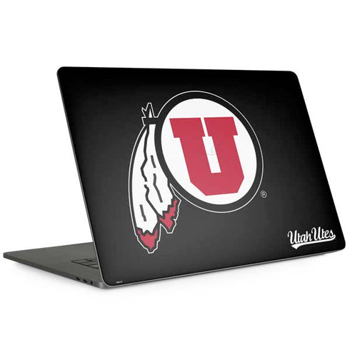 Utah Circle and Feather on Black MacBook Pro 15-inch with Touch Bar (2016-19) Skin