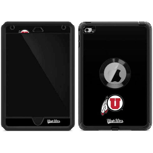 Utah Circle and Feather on Black OtterBox Defender iPad Mini 4 Skin