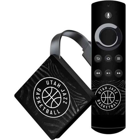 NBA Utah Jazz Black Animal Print Amazon Fire TV Skin