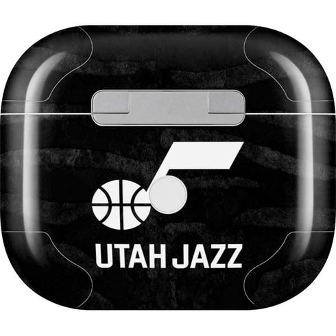 NBA Utah Jazz Black Animal Print Apple AirPods (3rd Gen 2021) Skin