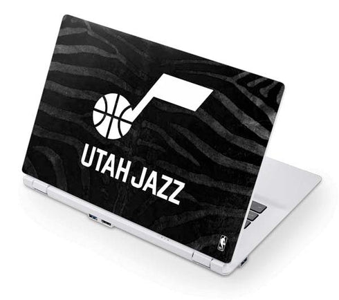 NBA Utah Jazz Black Animal Print Acer Chromebook Skin