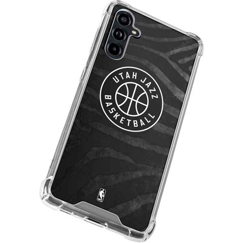 NBA Utah Jazz Black Animal Print Galaxy A54 5G Clear Case