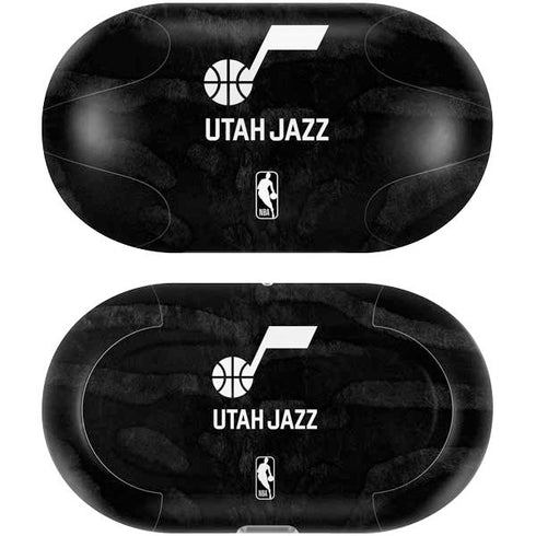 NBA Utah Jazz Black Animal Print Galaxy Buds Plus Skin