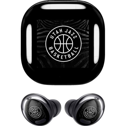 NBA Utah Jazz Black Animal Print Galaxy Buds Pro Skin