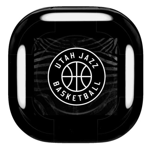 NBA Utah Jazz Black Animal Print Galaxy Buds Pro Skin
