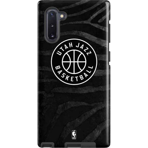 NBA Utah Jazz Black Animal Print Galaxy Note 10 Pro Case