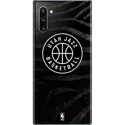 NBA Utah Jazz Black Animal Print Galaxy Note 10 Skin