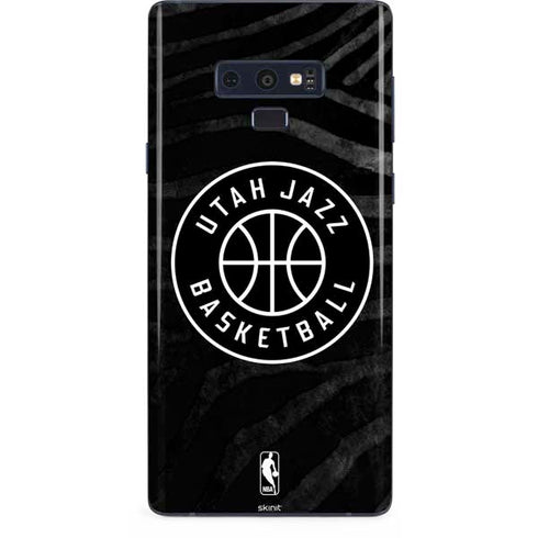 NBA Utah Jazz Black Animal Print Galaxy Note 9 Skin
