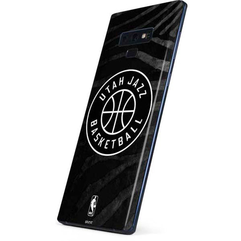 NBA Utah Jazz Black Animal Print Galaxy Note 9 Skin