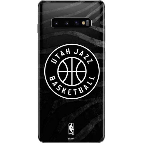 NBA Utah Jazz Black Animal Print Galaxy S10 Plus Skin
