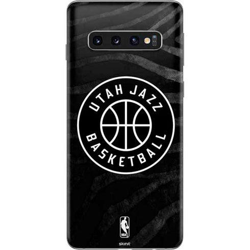 NBA Utah Jazz Black Animal Print Galaxy S10 Skin